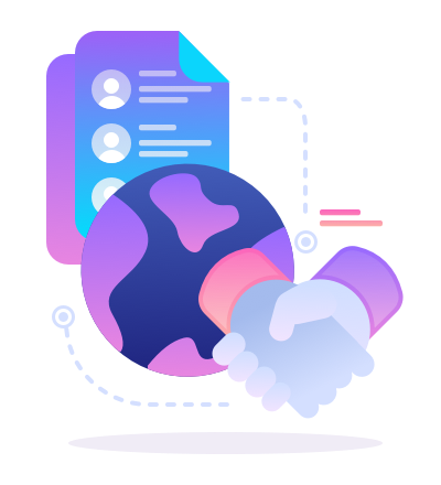 Hosting - ikona partnerstwa i wsparcia